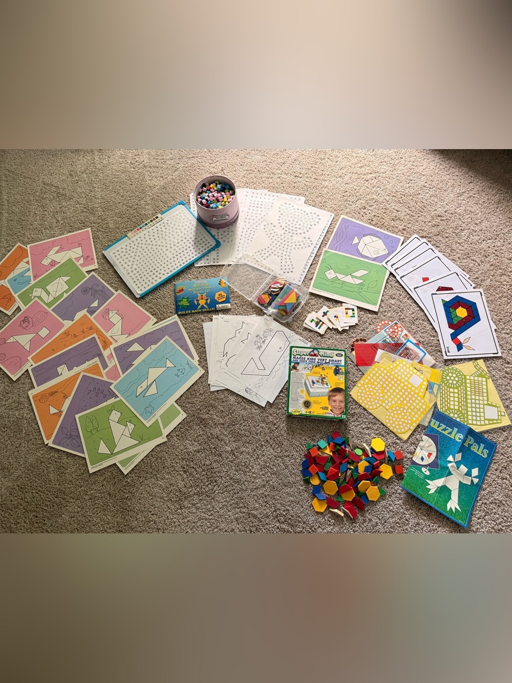 Educational Pattern Blocks /Tangrams & Logic Games Bundle – OT